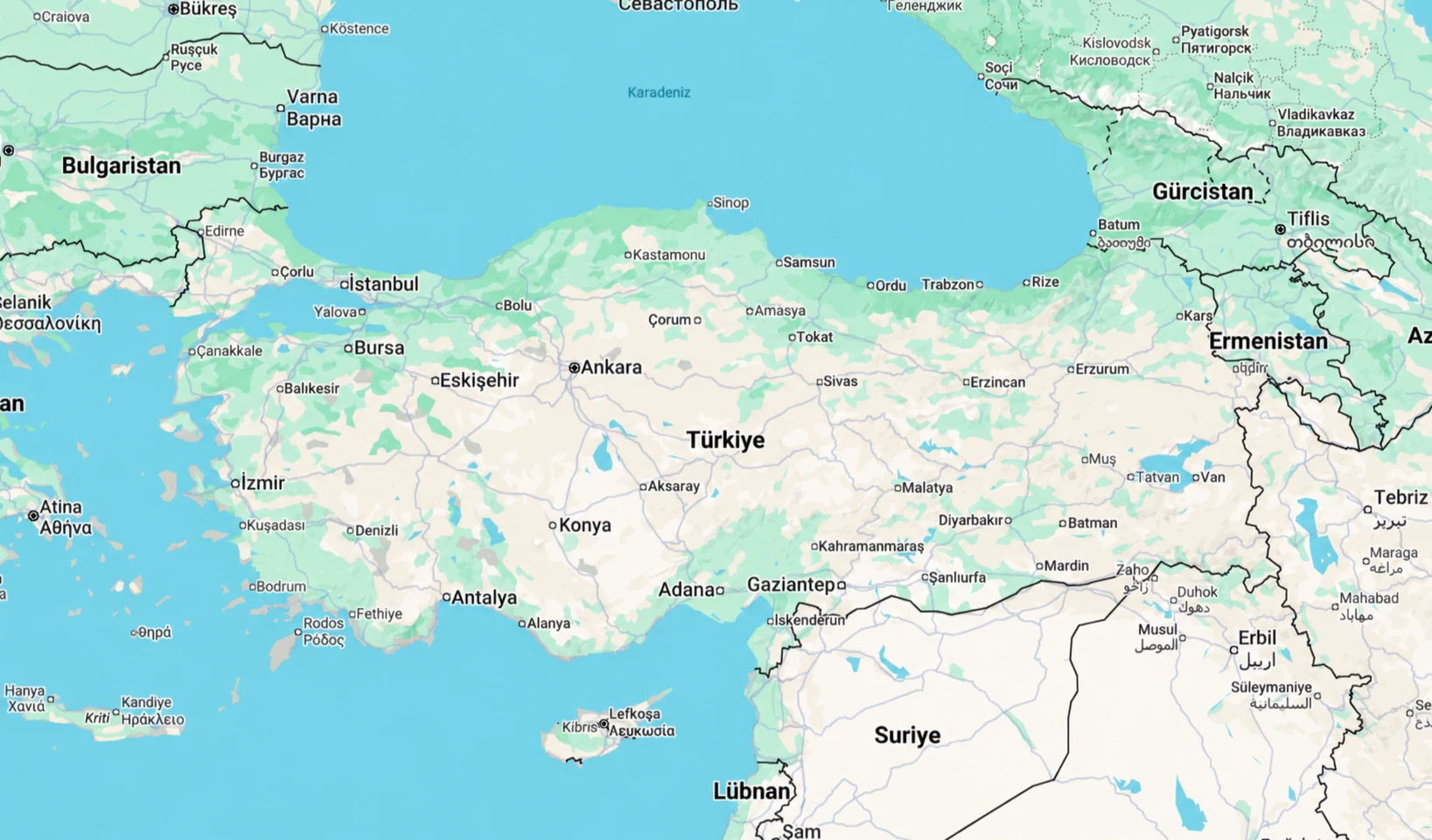 Türkiye haritası